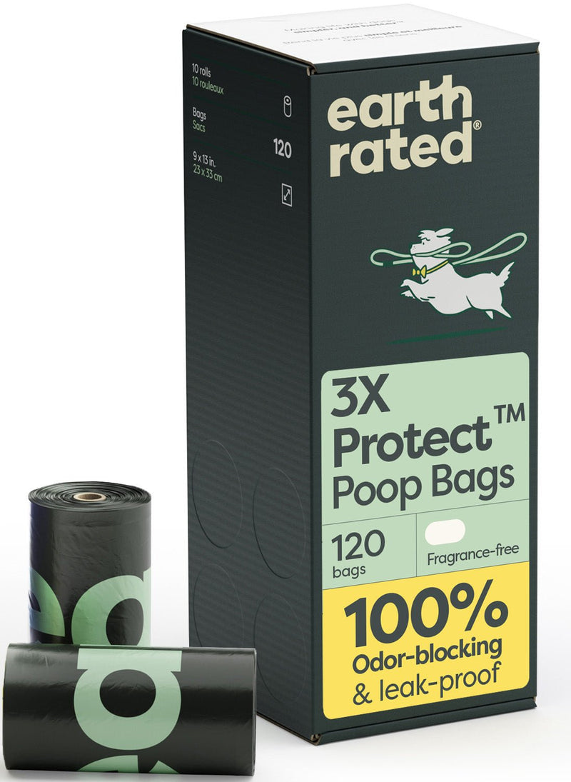 Odor-Blocking Dog Poop Bags Refill Rolls With 3X Protect Technology L0
